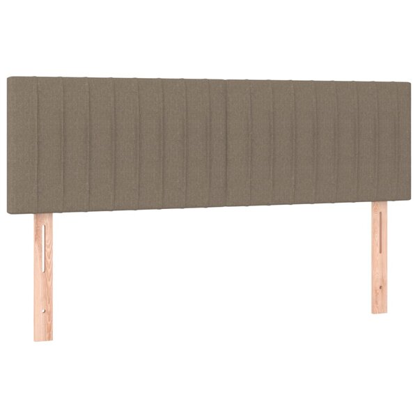 vidaXL Têtes de lit 2 Pièces Taupe 72x5x78/88 cm Tissu