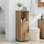 vidaXL Cabinet de salle de bain chêne artisanal 30 x 35 x 95 cm