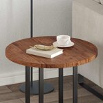 vidaXL Plateau de table Marron Clair Ø 60 x 2 5 cm