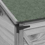 vidaXL Abri de jardin Gris 106 x 56 x 176 5 cm Bois d'ingénierie