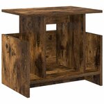 vidaXL Meuble TV 2 Pièces Chêne fumé 50 x 35 x 45 cm Bois d'ingénierie