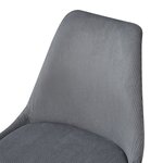 Lot de 2 chaises de salle à manger salon design moderne cuisine velours côtelé gris 03_0009614