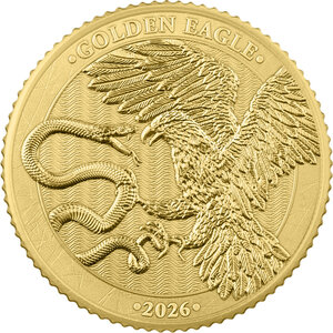 Monnaie GOLDEN EAGLE 1/10 Oz Or Malta 2026 (PRÉCOMMANDE)