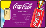 Monnaie COCA-COLA Pop-art Can 1/1000 Oz Medaille Or (PRÉCOMMANDE)