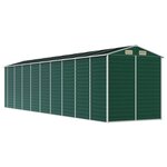 vidaXL Abri de jardin vert 191x810x198 cm acier galvanisé