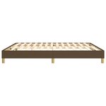 vidaXL Cadre de lit sans matelas marron foncé 160x200 cm tissu
