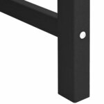 vidaXL Chaises de jardin 4 pièces noir 65 5x55 5x88 cm HDPE