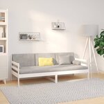 vidaXL Lit de jour sans matelas blanc 90x190 cm bois de pin massif