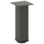 vidaXL Pieds de table basse 4 pièces Anthracite 42-44 cm Acier