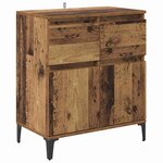 vidaXL Buffet Bois Ancien 60 x 35 x 70 cm Bois d'ingénierie et fer