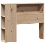 vidaXL Lit bibliothèque sans matelas 90x200 cm bois de pin massif