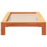 vidaXL Cadre de lit sans matelas cire marron 75x190 cm bois pin massif