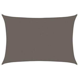 vidaXL Parasol en PEHD rectangulaire 4 x 6 m Anthracite