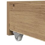vidaXL Lit d'appoint Chêne artisanal 100 x 200 cm Bois d'ingénierie