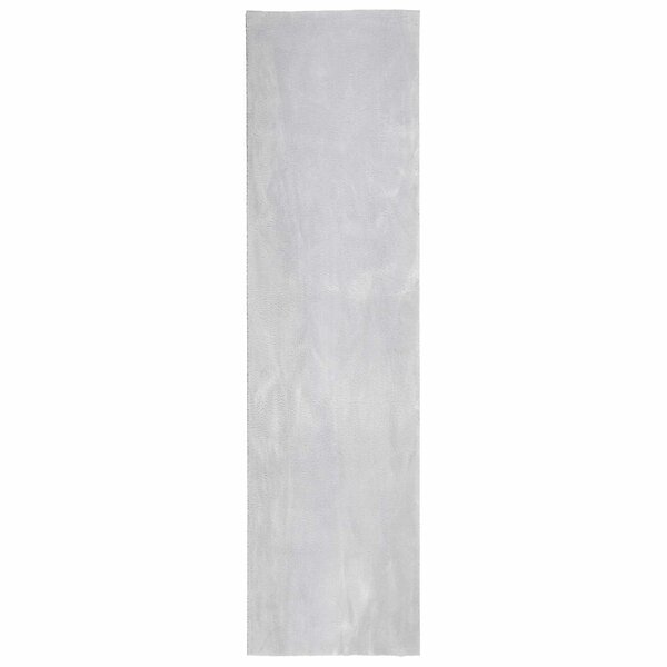 vidaXL Tapis doux à poils moyens et lavable HUARTE Gris 400 x 80 cm