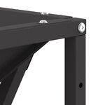 brasero vidaXL carré noir 80x80x40 cm en acier