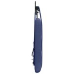 vidaXL Tête de lit suspendue Avec lumière LED Bleu police Velours
