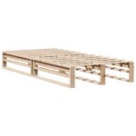 vidaXL Cadre de lit sans matelas 75x190 cm bois de pin massif