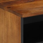 vidaXL Meuble TV 100x33x46 cm en bois massif de manguier