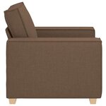 vidaXL Canapé Fauteuil Marron 60 cm Tissu