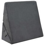 vidaXL Coussin en coin Autre Gris 55 x 55 x 26 cm