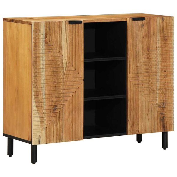 vidaXL Buffet avec étagère Marron 90 x 33 x 75 cm Bois d'acacia massif
