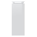 vidaXL Table console blanc brillant 102x30x80 cm bois d'ingénierie