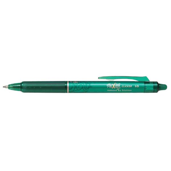 Stylo roller frixion ball clicker 10  vert pilot