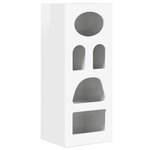 vidaXL Buffet Blanc brillant 40 x 35 x 100 5 cm Bois d'ingénierie