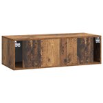 vidaXL Meuble TV mural Bois ancien 98 x 41 x 30 cm Bois d'ingénierie