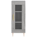 vidaXL Buffet haut Sonoma gris 34 5x34x180 cm Bois d'ingénierie