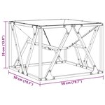 vidaXL Braise Marron 50 x 50 x 35 cm Acier résistant aux intempéries