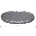 Bestway Couverture de piscine Ø4 88 m Rond Polyester Gris