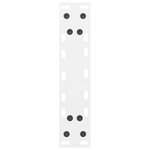 vidaXL Pieds de table basse Blanc 2 pièces 38 x (42-43) cm Acier