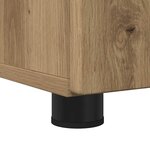 vidaXL Ensemble de mobilier de salle de bain 3 Pièces Chêne artisanal