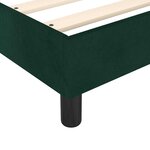 vidaXL Cadre de lit vert foncé 90x200 cm velours