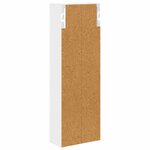 vidaXL Armoire murale de salle de bain Blanc 20 x 10 x 60 5 cm