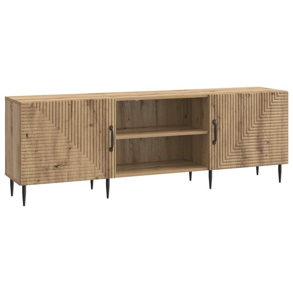 vidaXL Meuble TV Chêne artisanal 150 x 31 x 50 cm Bois d'ingénierie