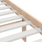 vidaXL Cadre de lit sans matelas bois massif 120x200 cm