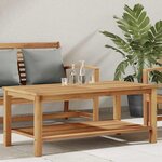 vidaXL Table basse Marron 110 x 55 x 45 cm Bois de teck solide