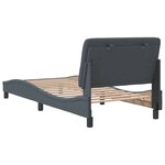 vidaXL Cadre de lit sans matelas gris foncé 90x200 cm velours