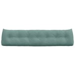 vidaXL Coussin de Dos Vert Mer 200 x 24 x 50 cm Velours
