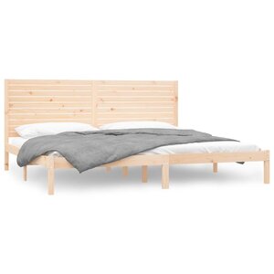 vidaXL Cadre de lit sans matelas 180x200 cm bois massif
