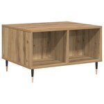 vidaXL Table basse chêne artisanal 60x50x36 5 cm bois d'ingénierie