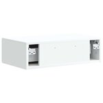 vidaXL Table d'appoint murale Blanc 59 x 34 5 x 17 cm