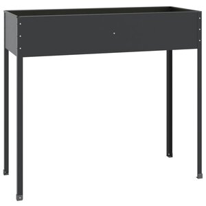 vidaXL Jardinière Anthracite 100 5x40 5x90 cm Acier galvanisé