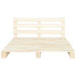 vidaXL Cadre de lit de palette sans matelas bois massif pin 200x200 cm