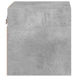 vidaXL Meubles TV muraux et lumières LED 2Pièces gris béton 30x28 5x30 cm