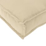 vidaXL Ensemble de coussins pour palettes de 2 pièces en tissu Oxford beige