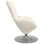 vidaXL Fauteuil œuf Crème 63 x 73 x 90 cm Velours